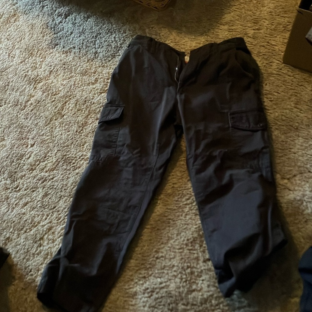 grey work pants